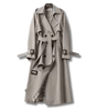 Trench Coat Long en Coton pour Femme - Emilia Lane