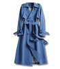 Trench Coat Long en Coton pour Femme - Emilia Lane