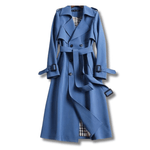 Trench Coat Long en Coton pour Femme - Emilia Lane