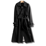 Trench Coat Long en Coton pour Femme - Emilia Lane