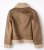 Veste Aviateur en Daim Coupe Ample avec Ceinture pour Femme - Emilia Lane