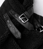 Veste Aviateur en Daim Coupe Ample avec Ceinture pour Femme - Emilia Lane