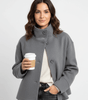 Veste Courte Hiver à Col Montant pour Femme - Emilia Lane