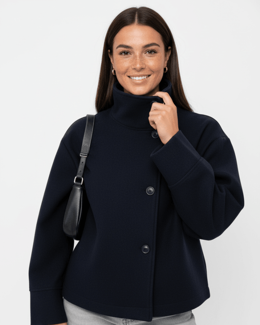 Veste Courte Hiver à Col Montant pour Femme - Emilia Lane