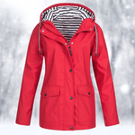Veste de Pluie Courte à Capuche pour Femme - Emilia Lane