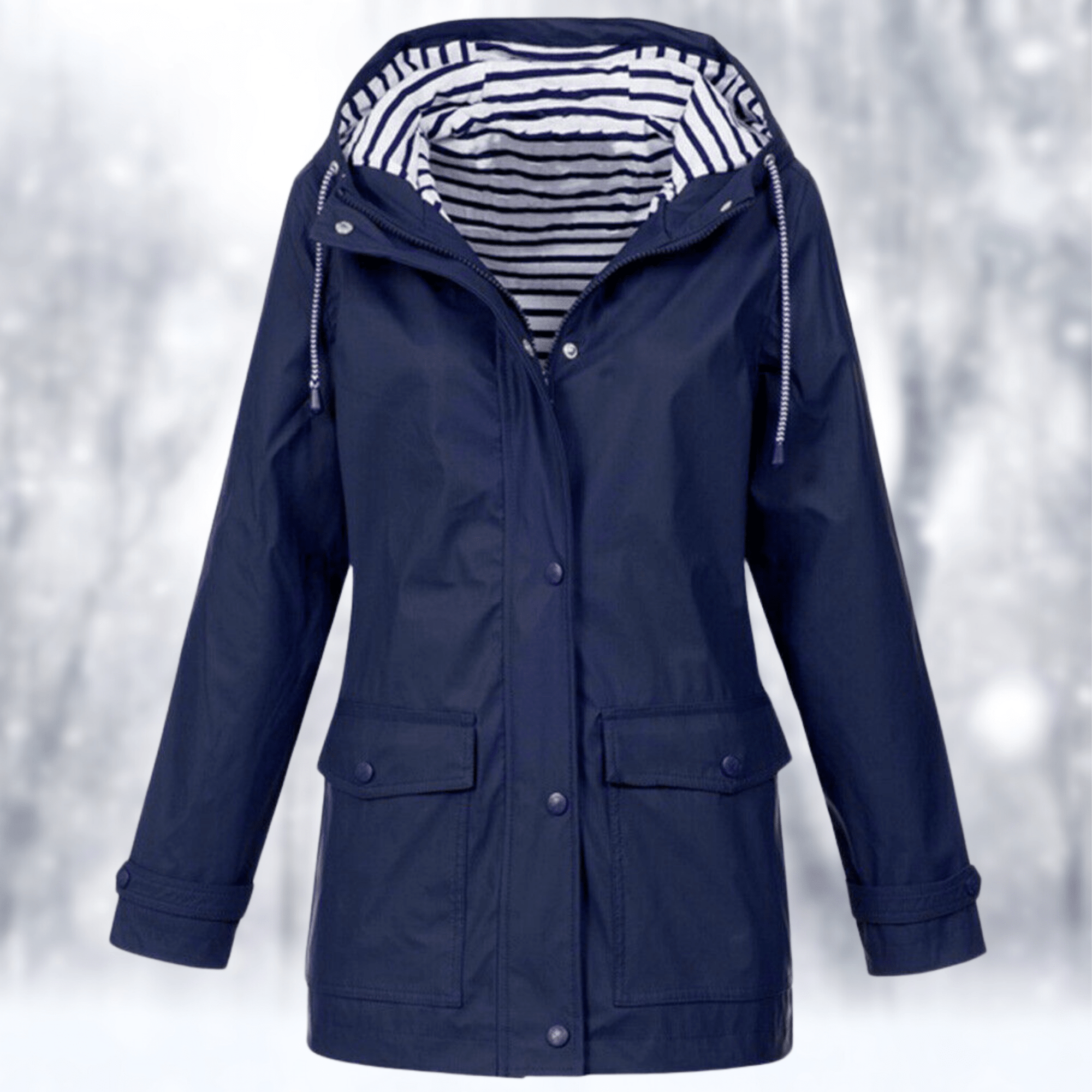 Veste de Pluie Courte à Capuche pour Femme - Emilia Lane