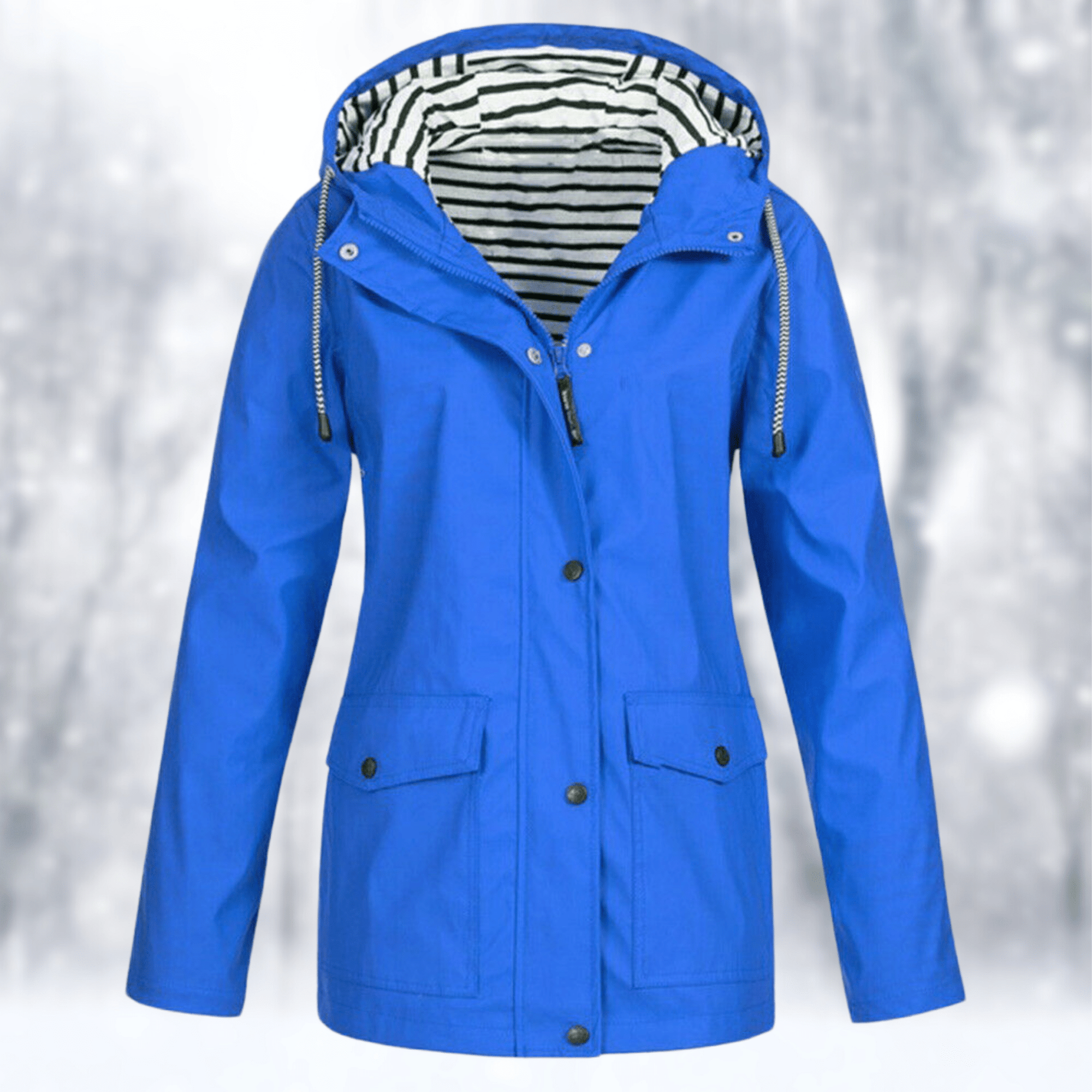 Veste de Pluie Courte à Capuche pour Femme - Emilia Lane