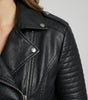 Veste Motard Perfecto Asymétrique en Simili Cuir pour Femme - Emilia Lane