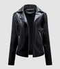 Veste Motard Perfecto Asymétrique en Simili Cuir pour Femme - Emilia Lane