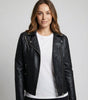 Veste Motard Perfecto Asymétrique en Simili Cuir pour Femme - Emilia Lane