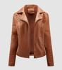 Veste Motard Perfecto Asymétrique en Simili Cuir pour Femme - Emilia Lane