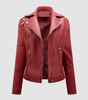 Veste Motard Perfecto Asymétrique en Simili Cuir pour Femme - Emilia Lane