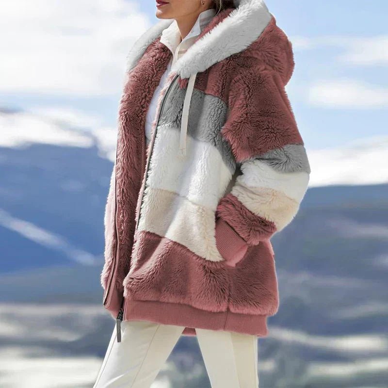 Veste Polaire Oversize à Capuche pour Femme - Emilia Lane