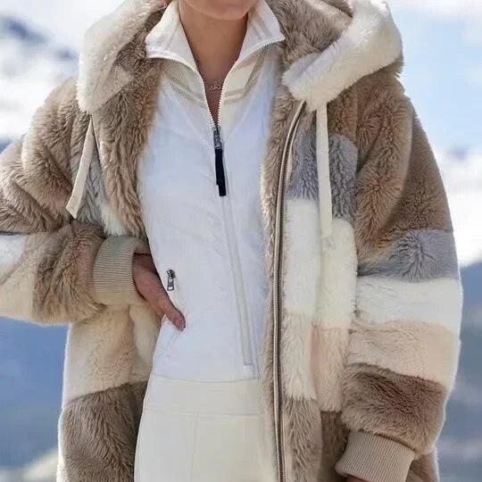 Veste Polaire Oversize à Capuche pour Femme - Emilia Lane