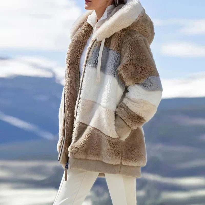 Veste Polaire Oversize à Capuche pour Femme - Emilia Lane