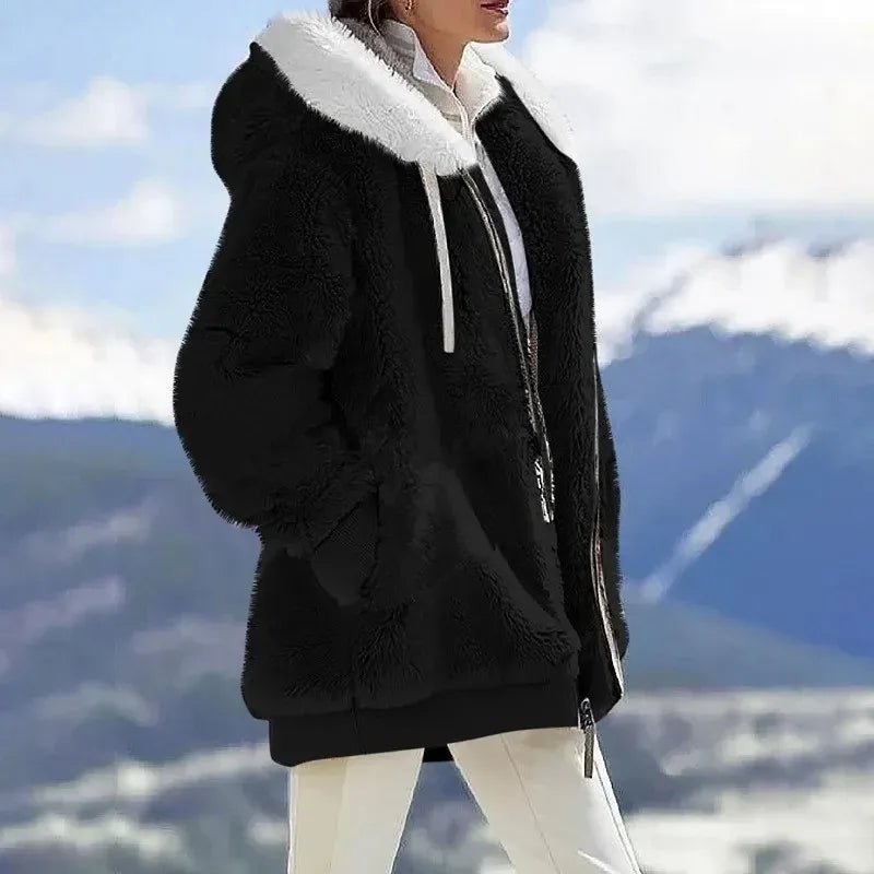 Veste Polaire Oversize à Capuche pour Femme - Emilia Lane