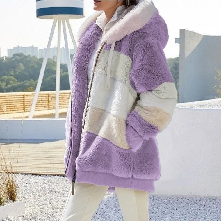 Veste Polaire Oversize à Capuche pour Femme - Emilia Lane