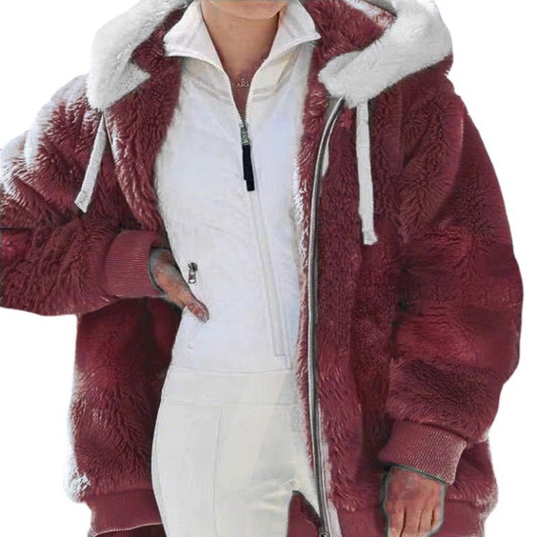 Veste Polaire Oversize à Capuche pour Femme - Emilia Lane