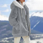 Veste Polaire Oversize à Capuche pour Femme - Emilia Lane