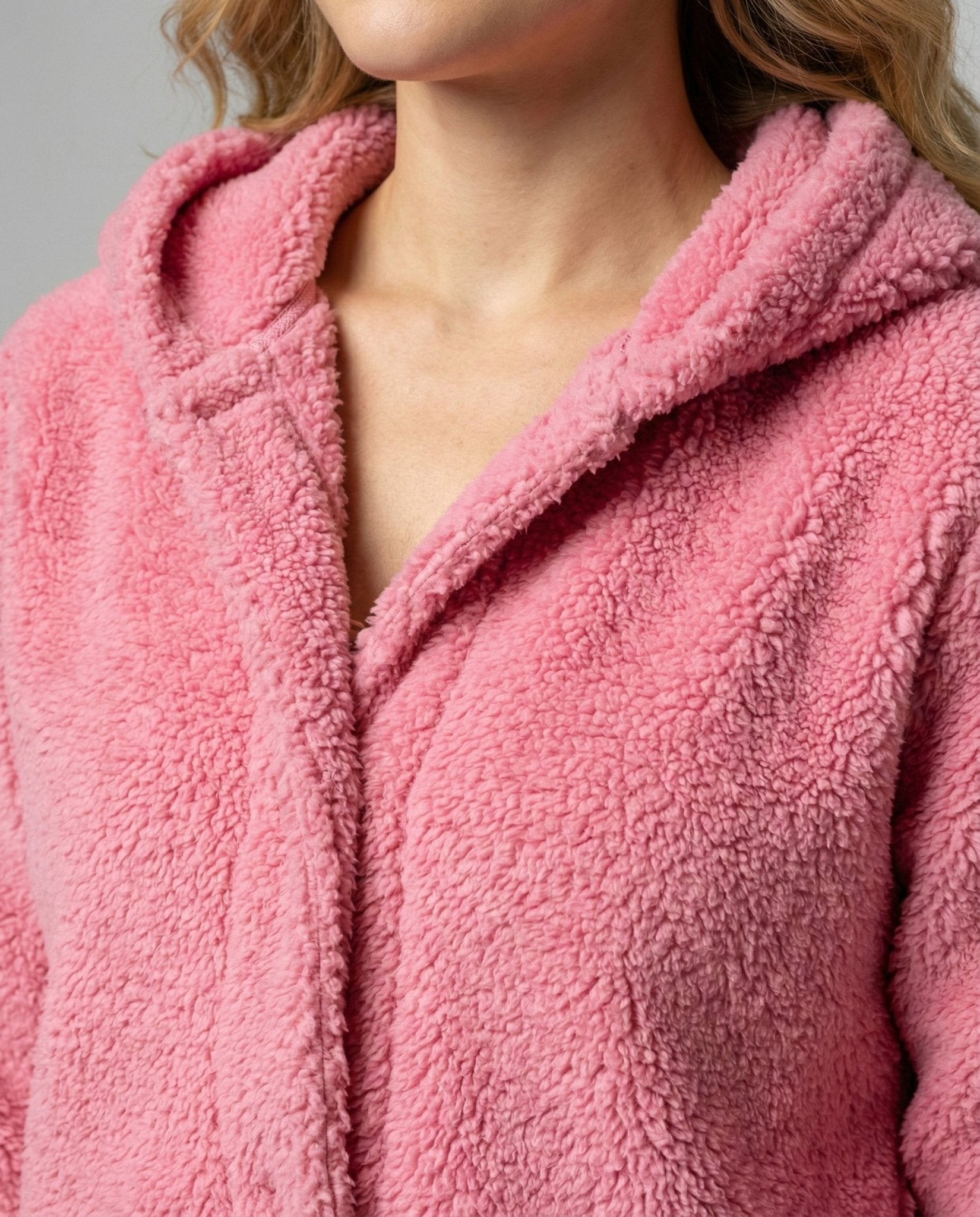Veste Polaire Teddy à Capuche pour Femme - Emilia Lane