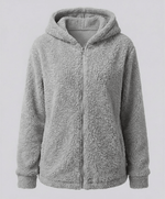 Veste Polaire Teddy à Capuche pour Femme - Emilia Lane